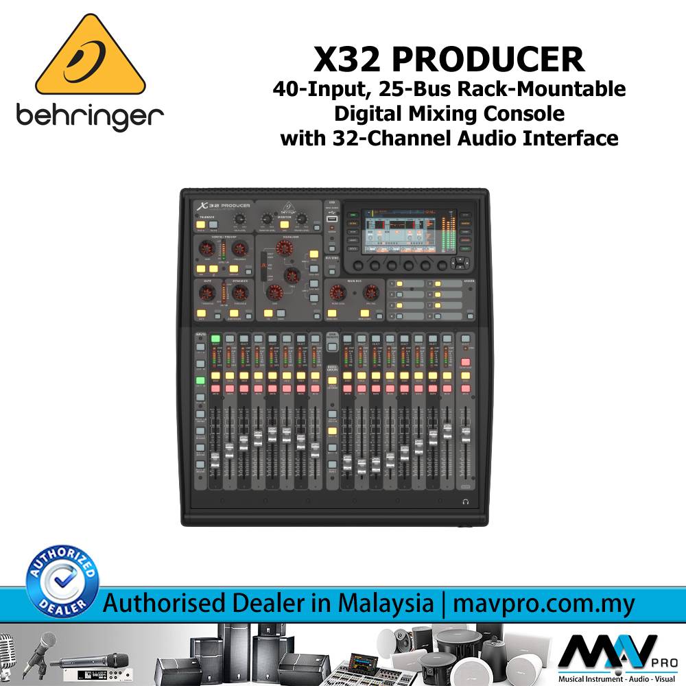 Behringer X32 PRODUCER Digital Mixing Console with 16 Programmable